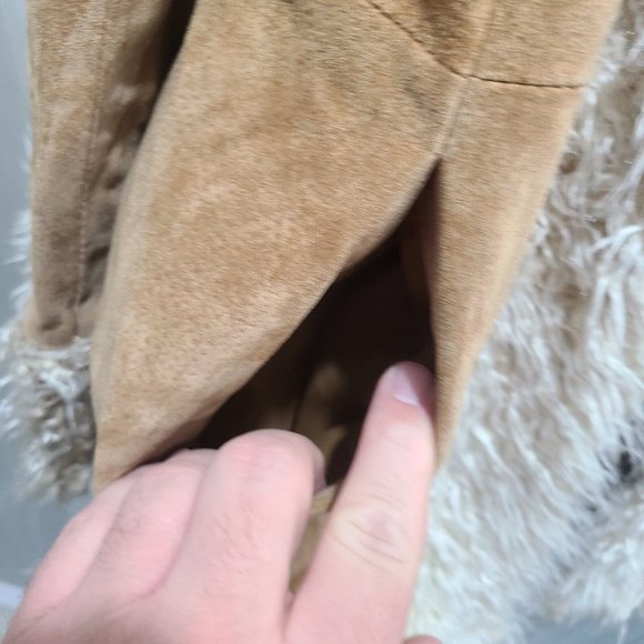 Giacca Camel Teddy Jacket with Faux Fur - Picture 3 of 11